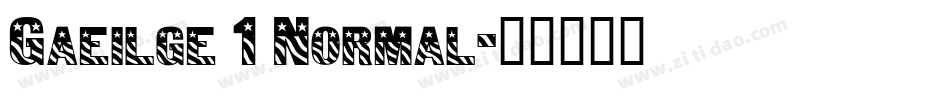 Gaeilge 1 Normal字体转换